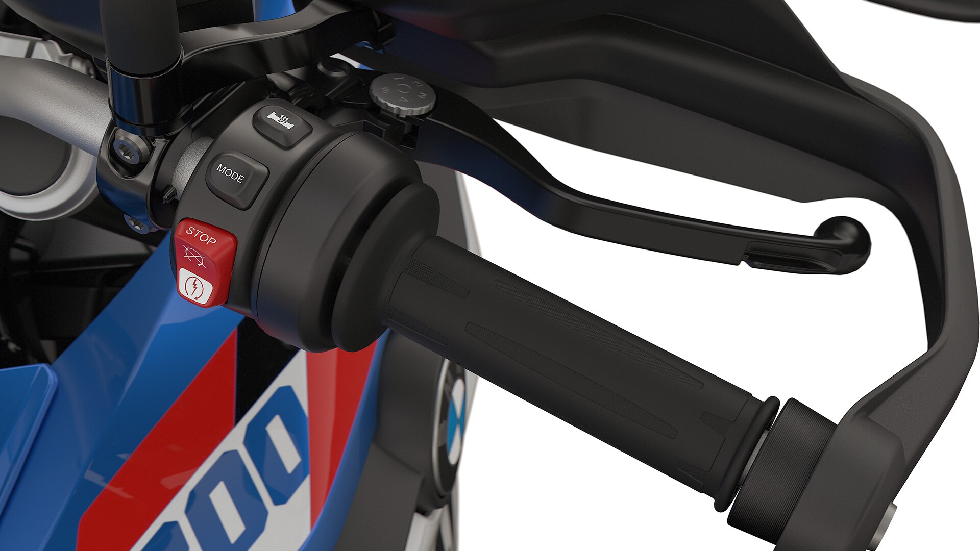 The grip heating of the BMW F 800 GS