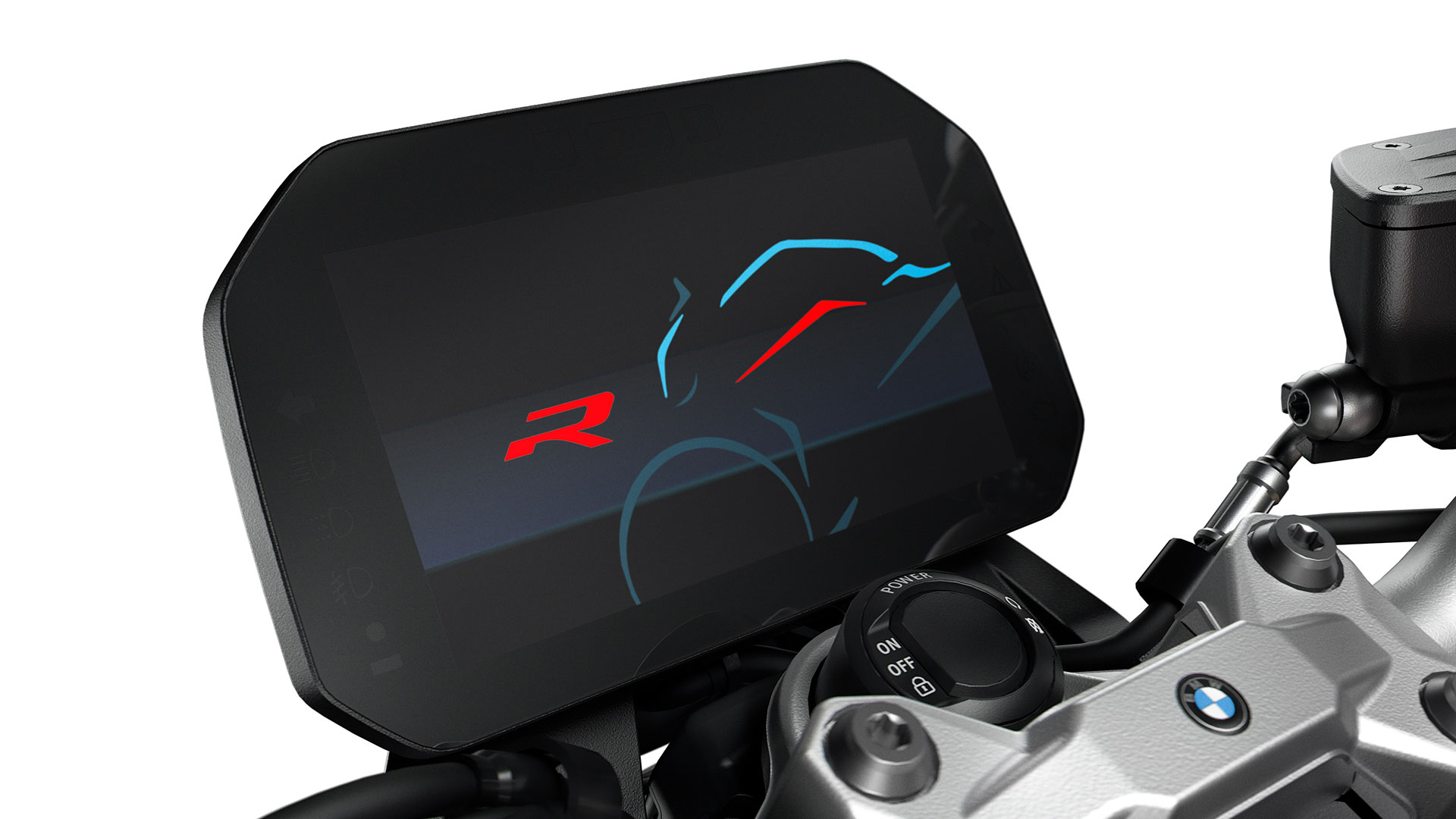 We see the large 6.5“ TFT display of the F 900 R.