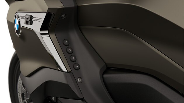 Focus on the four numbered Favourites buttons.