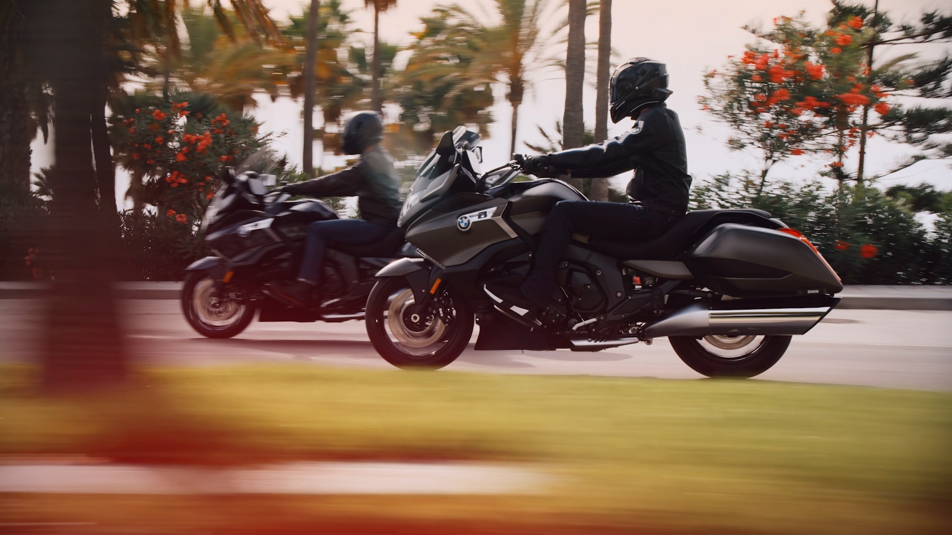 Shot of a moving K 1600 B.