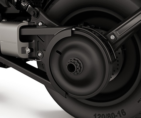 The rear wheel swinging arm of the eParkourer CE 02 from BMW Motorrad