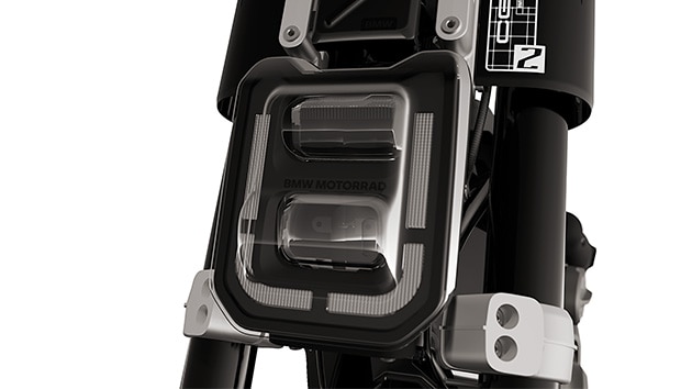 The LED light of the eParkourer CE 02 from BMW Motorrad