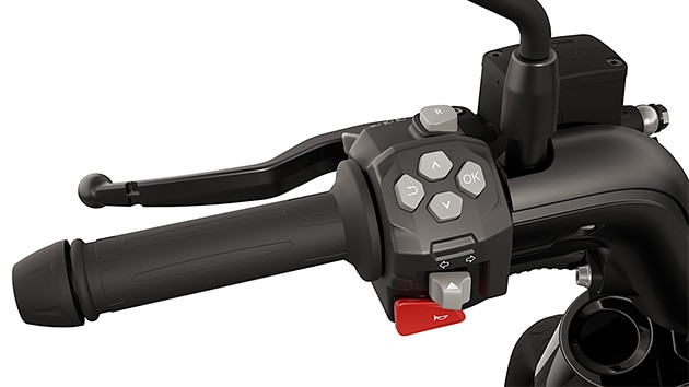 The handlebar control of the eParkourer CE 02 from BMW Motorrad
